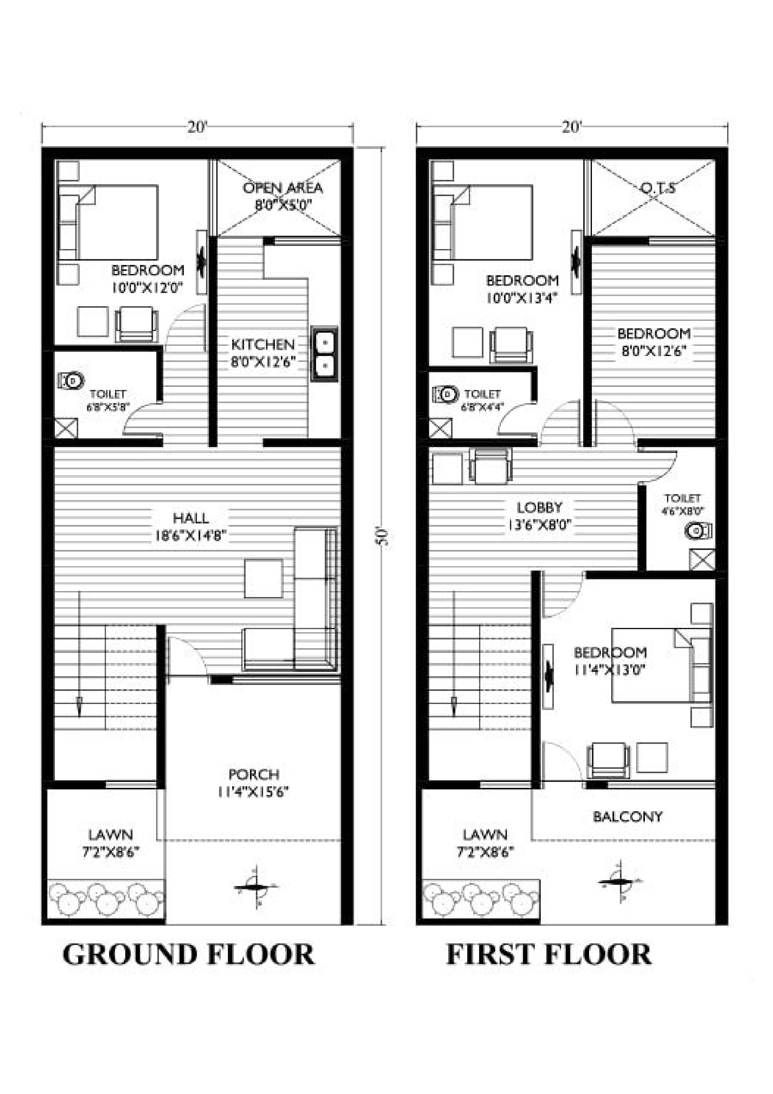 Floor plan, Ghar Ka Naksa, Layout, view 3 — AMR BuildTech architectural design for Floor Plan in Bhopal, Madhya Pradesh, India