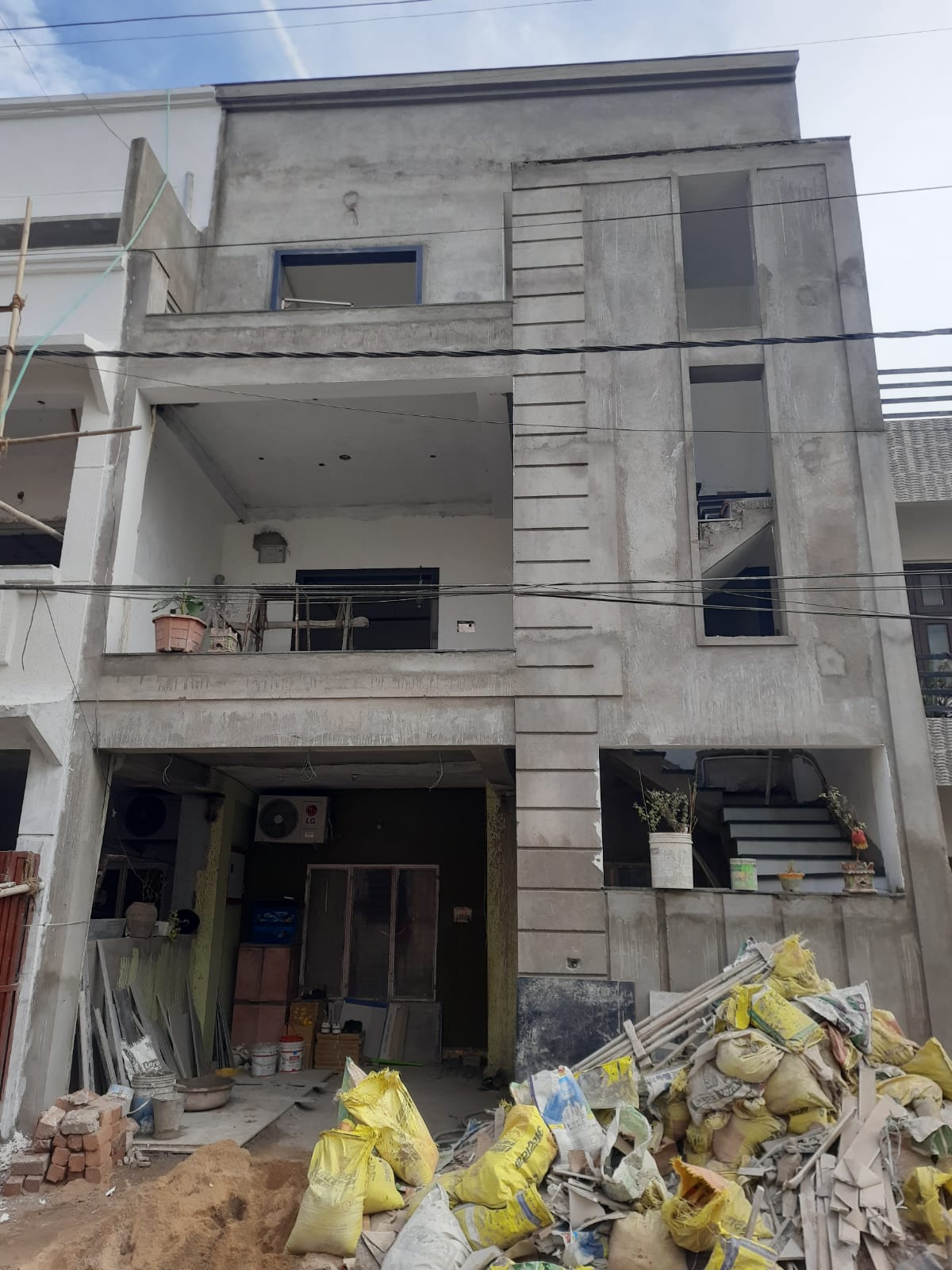 Bhopal Madhya Pradesh India Duplex House Construction 03 – AMR BuildTech Bhopal