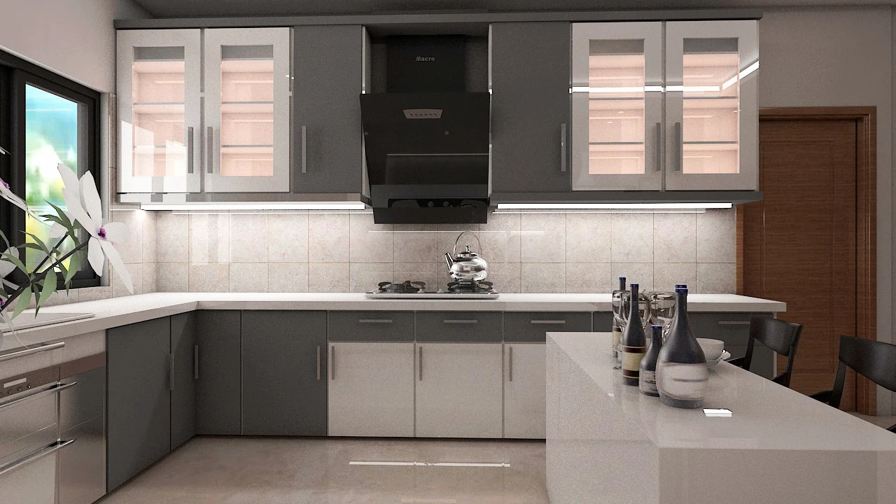 AMR BuildTech interior design project — Some Of Island Kitchen Projects By CMK AMR BuildTech, Bhopal, Madhya Pradesh, India