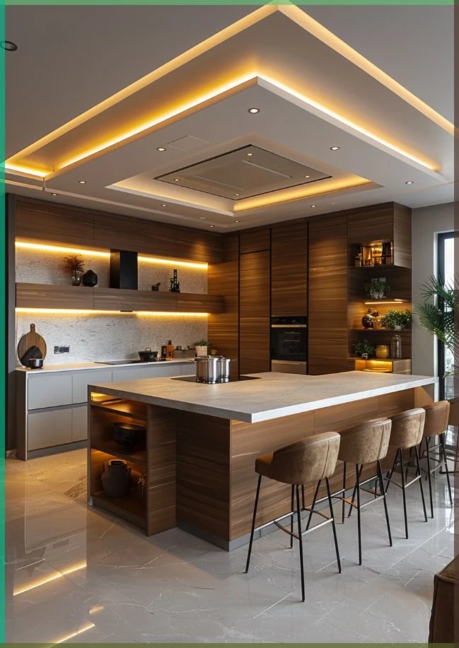 AMR BuildTech interior design project — Some Of Island Kitchen Projects By CMK AMR BuildTech, Bhopal, Madhya Pradesh, India