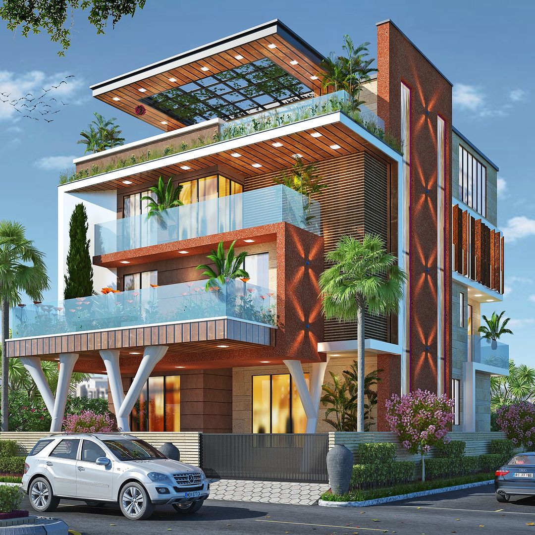 AMR BuildTech architectural design for Some Of Our Architectural Project By AMR BuildTech in Bhopal, Madhya Pradesh, India