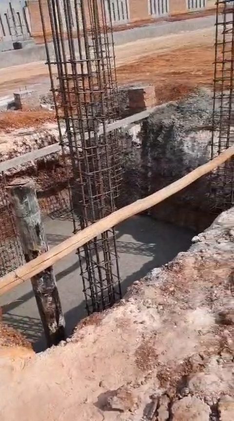 Construction work excavation foundation, view 8 — AMR BuildTech construction work on Ongoing Construction in Bhopal, Madhya Pradesh, India