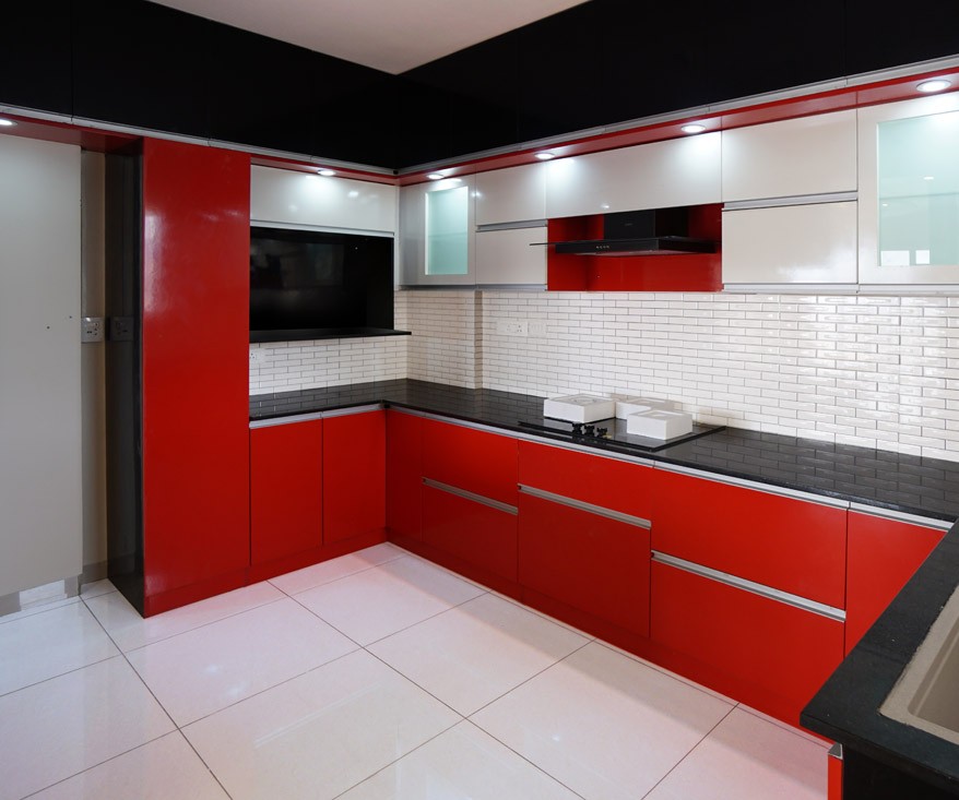 Living room interior design work in Bhopal – wardrobe & storage planning