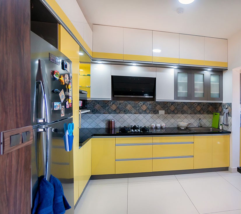 Modular kitchen interior design work in Bhopal – smooth finishing work