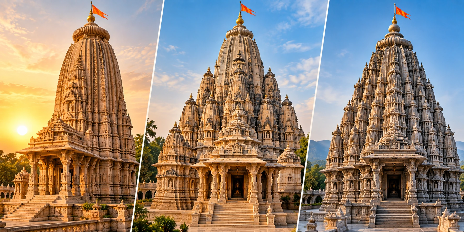 Nagara style temple shikhara types