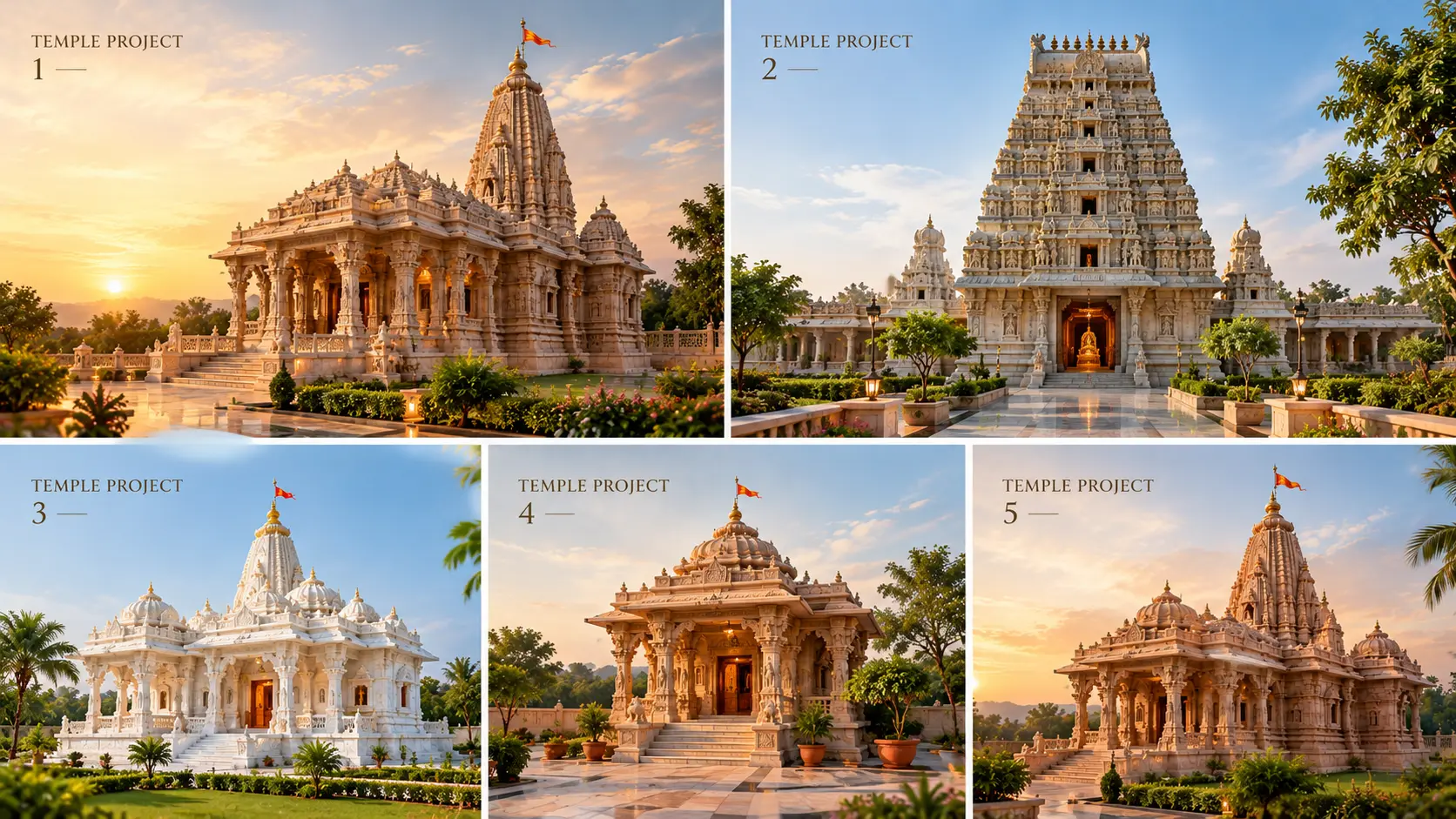Vedic temple projects by MANDIR by AMR BuildTech