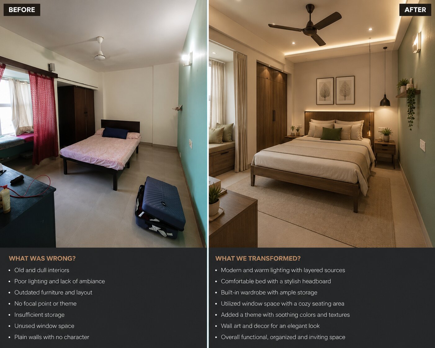 AMR BuildTech interior design project — Some Of Our Renovation Interior Project By AMR BuildTech, Bhopal, Madhya Pradesh, India