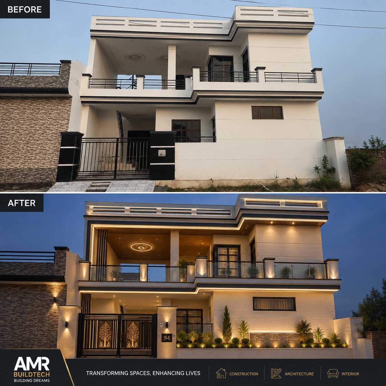 AMR BuildTech interior design project — Some Of Our Renovation Interior Project By AMR BuildTech, Bhopal, Madhya Pradesh, India