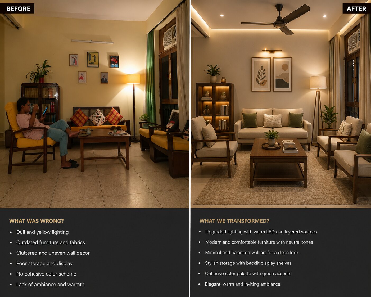 Interior Renovation Project in Bhopal by RenoVista