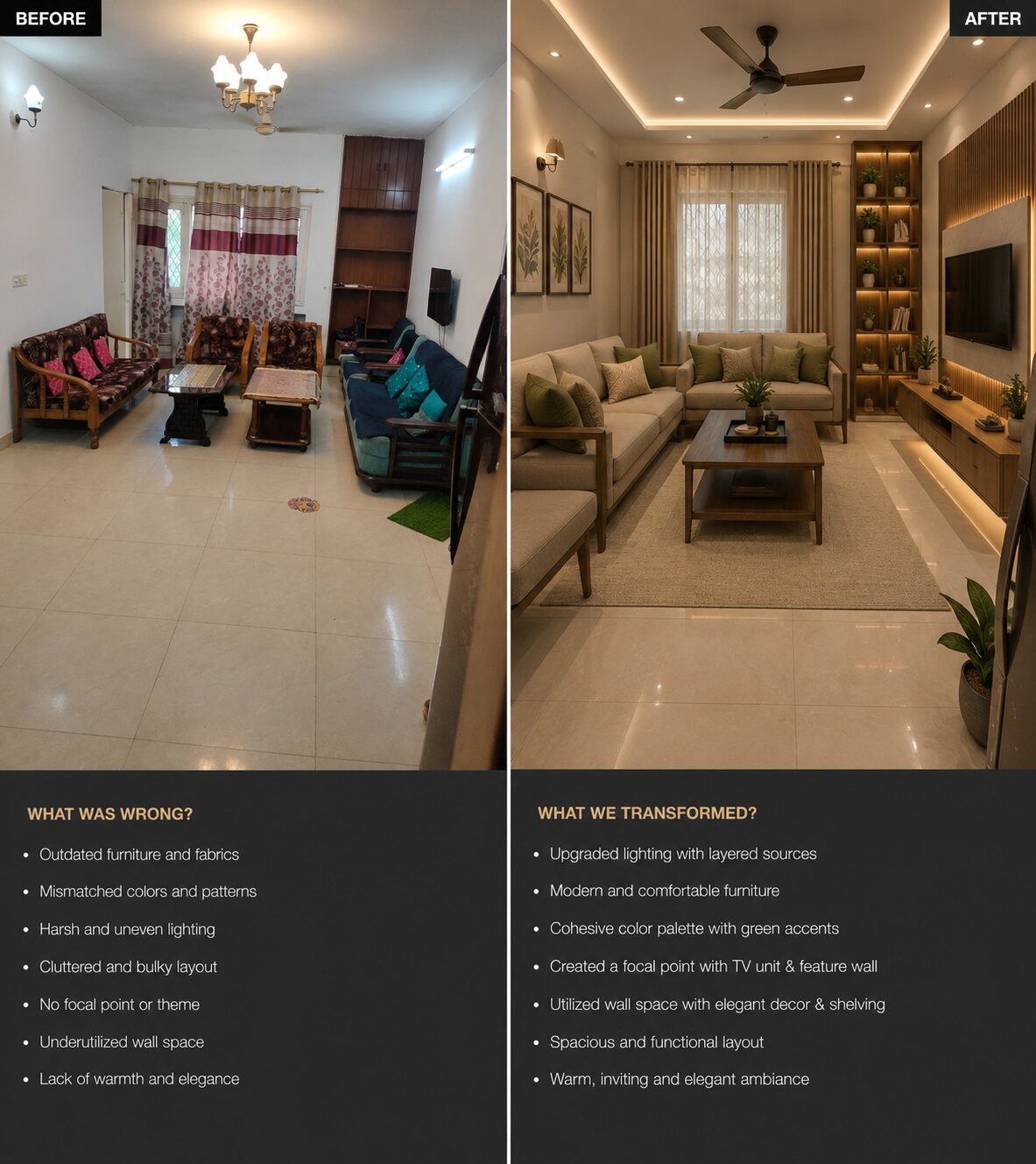 Interior Renovation Project in Bhopal by RenoVista