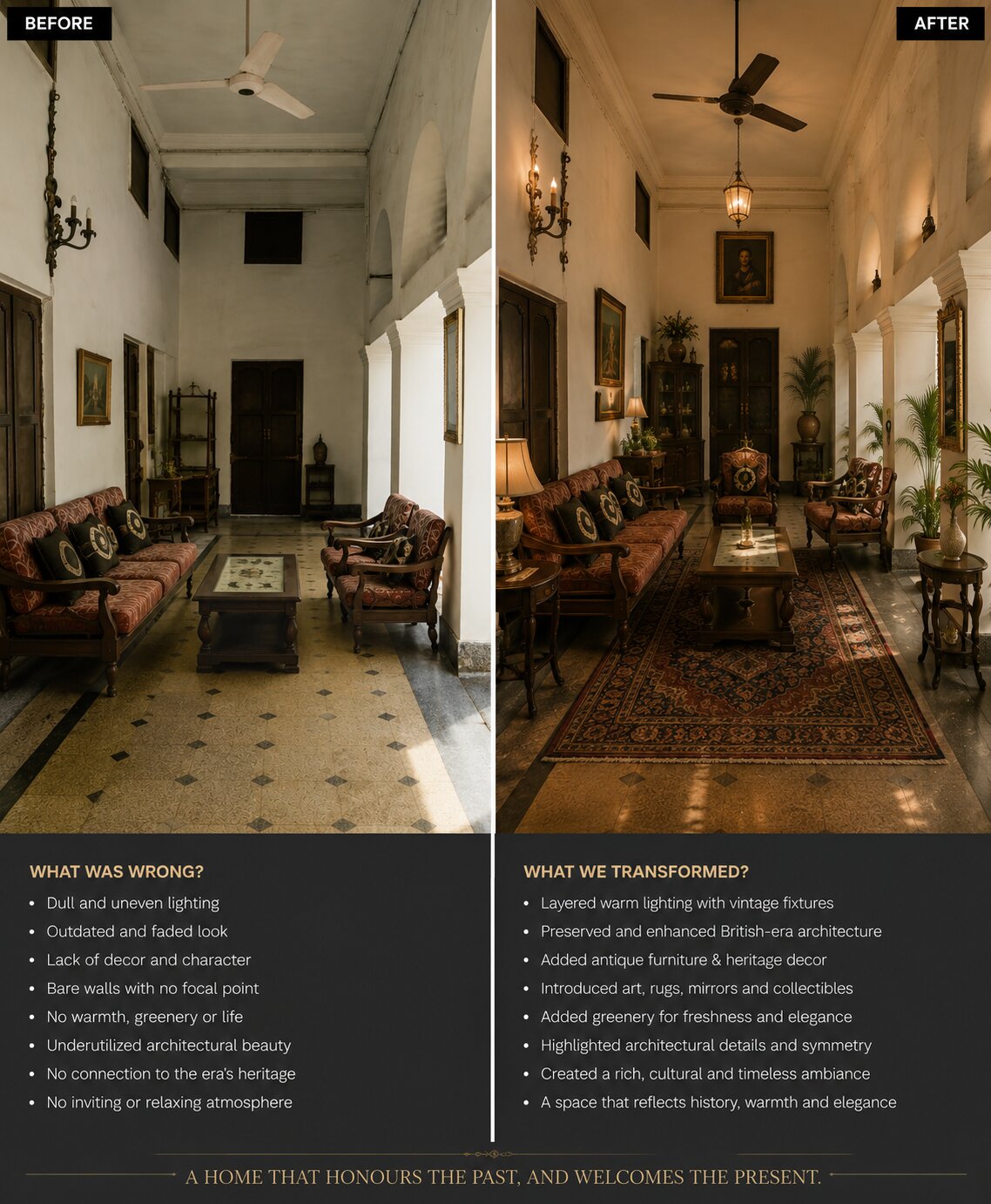 Interior Renovation Project in Bhopal by RenoVista