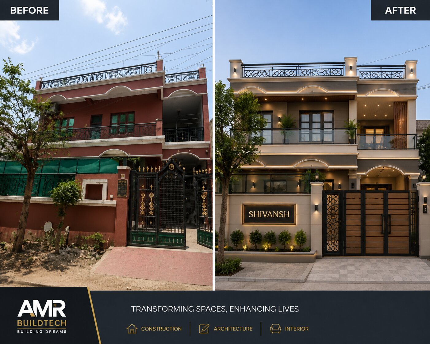 Home Renovation Project in Bhopal by RenoVista