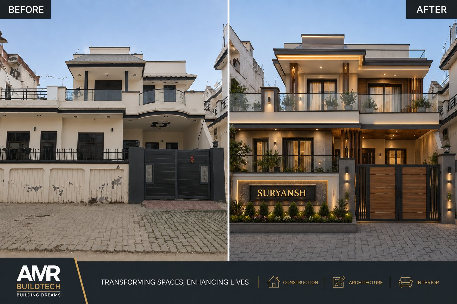Home Renovation Project in Bhopal by RenoVista