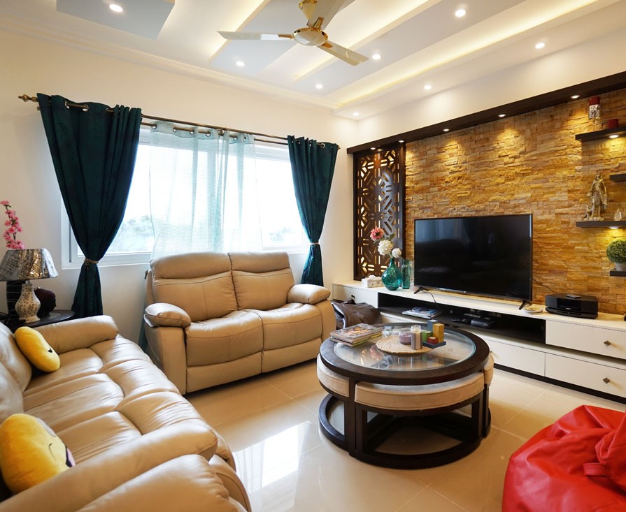 Standard 2 BHK living room interior Bhopal
