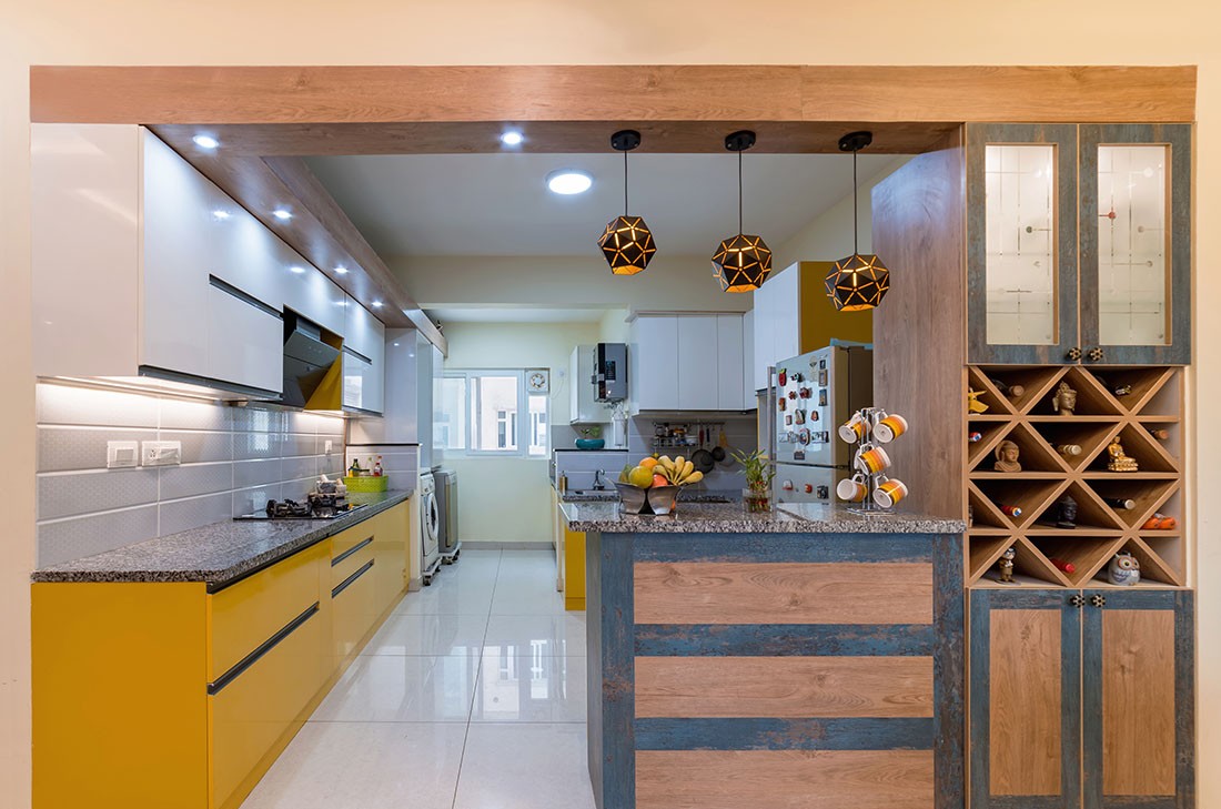 Premium 3 BHK wooden flooring living room Bhopal