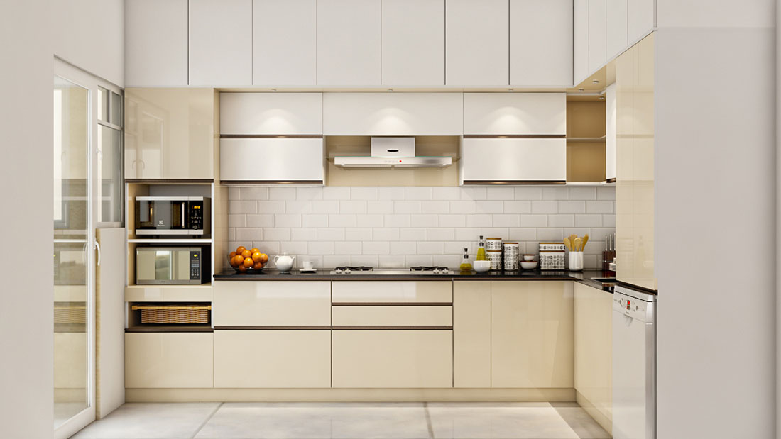Straight kitchen design Bhopal – VIBE